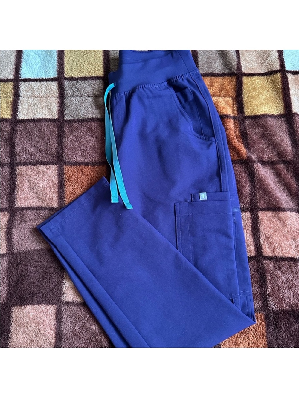 FIGS purple jam high waisted yola scrub pants